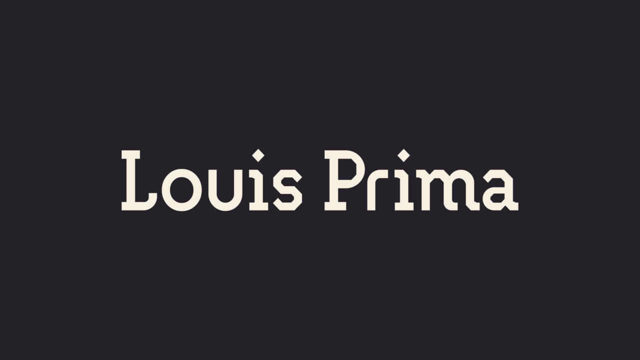 Louis Prima Bar identity